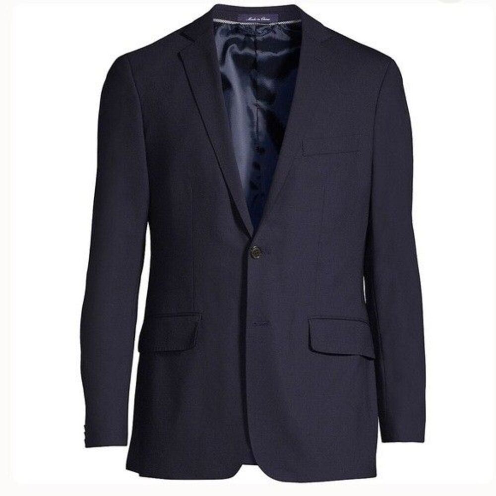 Lands end Suit 2 piece True Navy Blazer 44 R - Picture 4 of 9